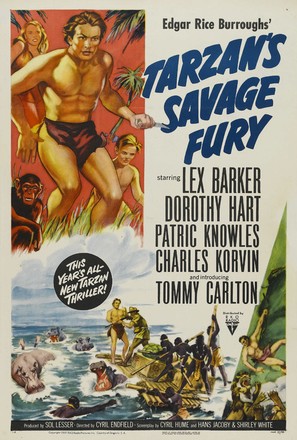 Tarzan&#039;s Savage Fury - Movie Poster (thumbnail)