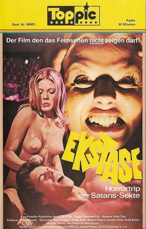 Ekstase - Der Proze&szlig; gegen die Satansm&auml;dchen - German VHS movie cover (thumbnail)