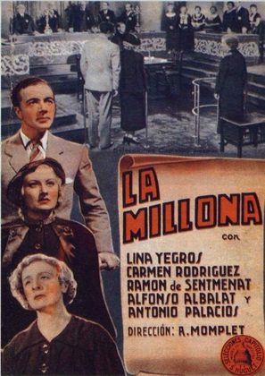 Millona, La - Spanish Movie Poster (thumbnail)