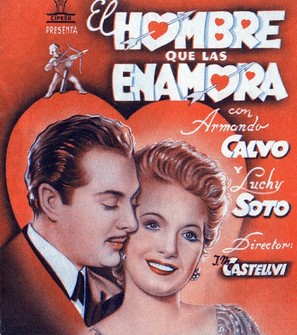 El hombre que las enamora - Spanish Movie Poster (thumbnail)