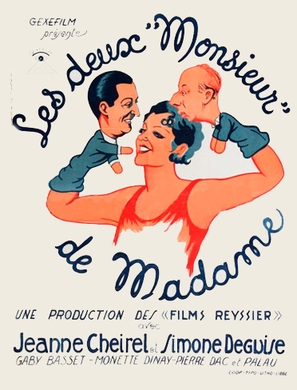 Les deux &#039;Monsieur&#039; de Madame - French Movie Poster (thumbnail)