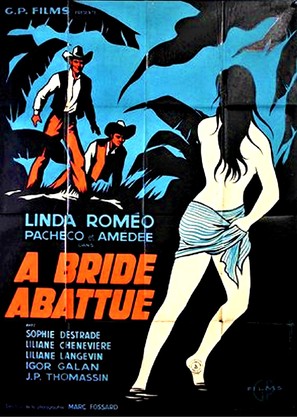 &Agrave; bride abattue - French Movie Poster (thumbnail)