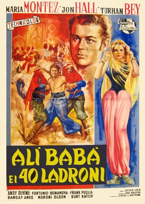 Ali Baba and the Forty Thieves - Italian Movie Poster (thumbnail)