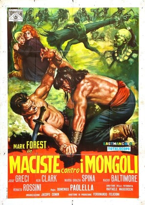 Maciste contro i Mongoli - Italian Movie Poster (thumbnail)
