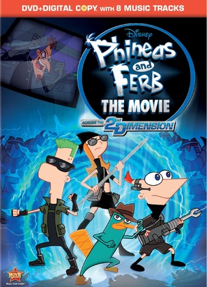 Phineas and Ferb: Across the Second Dimension - DVD movie cover (thumbnail)