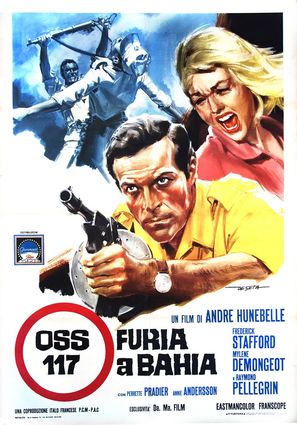 Furia &agrave; Bahia pour OSS 117 - Italian Movie Poster (thumbnail)