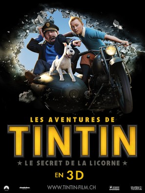 The Adventures of Tintin: The Secret of the Unicorn - Swiss Movie Poster (thumbnail)