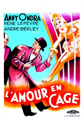 L&#039;amour en cage - Belgian Movie Poster (thumbnail)