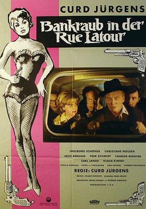 Bankraub in der Rue Latour - German Movie Poster (thumbnail)