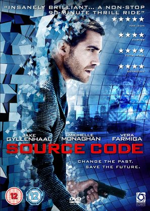 Source Code - British DVD movie cover (thumbnail)