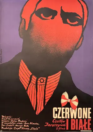 Czerwone i biale Poster