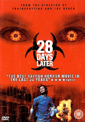 28 Days Later... - British DVD movie cover (thumbnail)