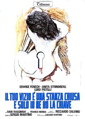 Il tuo vizio &egrave; una stanza chiusa e solo io ne ho la chiave - Italian Movie Poster (thumbnail)