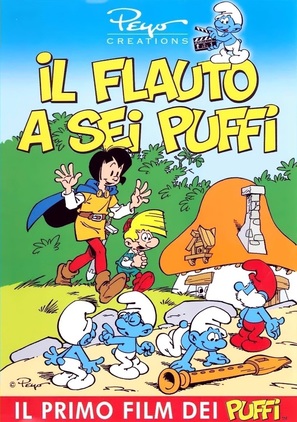 La fl&ucirc;te &agrave; six schtroumpfs - Italian DVD movie cover (thumbnail)