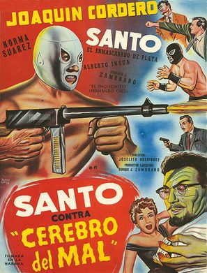 Santo contra cerebro del mal - Movie Poster (thumbnail)