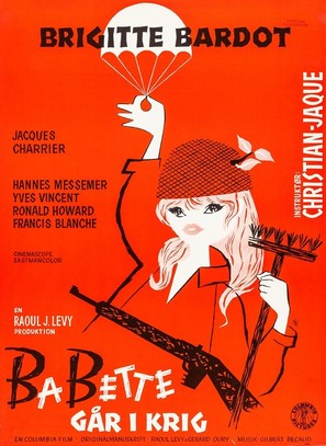 Babette s&#039;en va-t-en guerre - Danish Movie Poster (thumbnail)