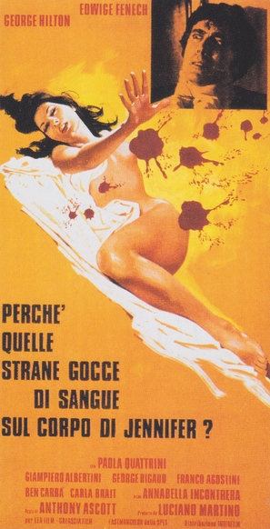 Perch&egrave; quelle strane gocce di sangue sul corpo di Jennifer? - Italian Movie Poster (thumbnail)