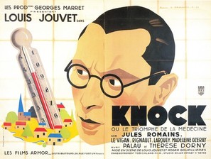 Knock, ou le triomphe de la m&eacute;decine - French Movie Poster (thumbnail)