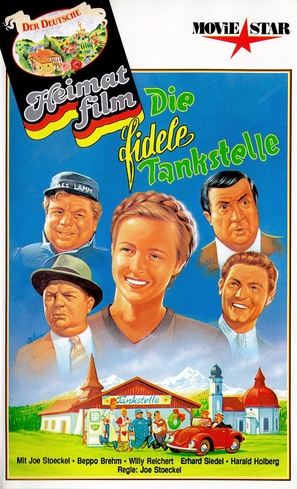 Die fidele Tankstelle - German VHS movie cover (thumbnail)