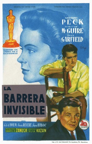 Gentleman&#039;s Agreement - Spanish Movie Poster (thumbnail)