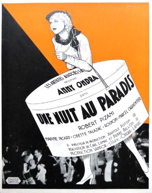 Une nuit au paradis - French Movie Poster (thumbnail)