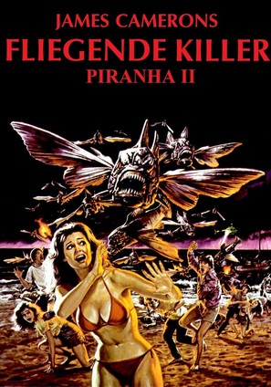 Piranha Part Two: The Spawning - German Movie Cover (thumbnail)