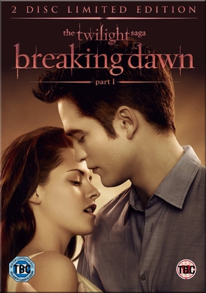 The Twilight Saga: Breaking Dawn - Part 1 - British DVD movie cover (thumbnail)