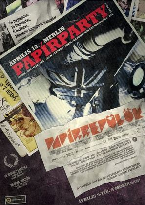 Pap&iacute;rrep&uuml;l&ocirc;k - Hungarian Movie Poster (thumbnail)