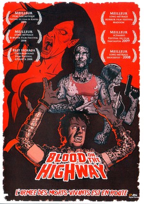 Blood on the Highway - French DVD movie cover (thumbnail)