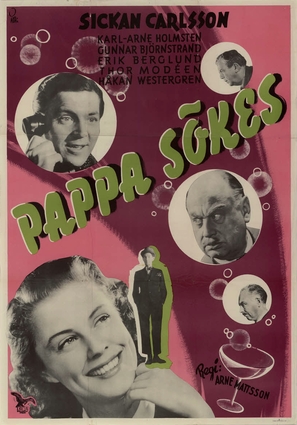 Pappa s&ouml;kes - Swedish Movie Poster (thumbnail)