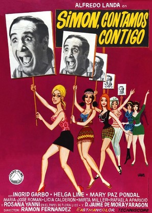 Sim&oacute;n, contamos contigo - Spanish Movie Poster (thumbnail)