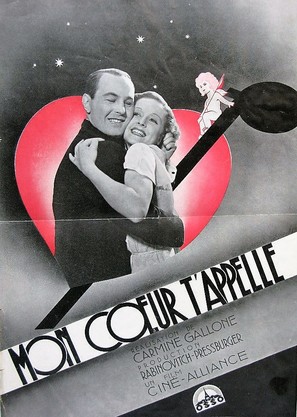 Mon coeur t&#039;appelle - French Movie Poster (thumbnail)