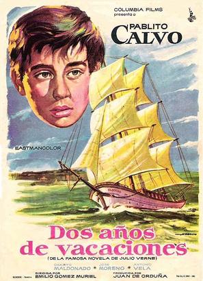 Dos a&ntilde;os de vacaciones - Spanish Movie Poster (thumbnail)