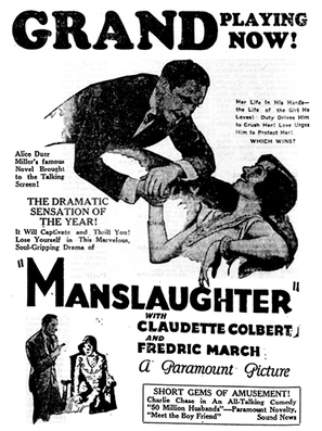 Manslaughter - Movie Poster (thumbnail)