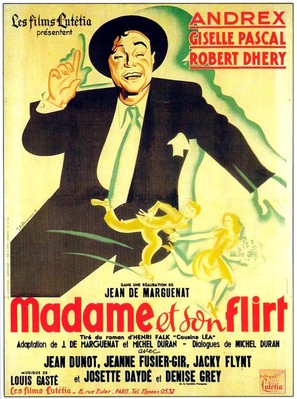 Madame et son flirt - French Movie Poster (thumbnail)