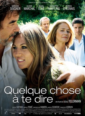 Quelque chose &agrave; te dire - French Movie Poster (thumbnail)