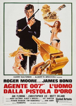 The Man With The Golden Gun - Italian Movie Poster (thumbnail)
