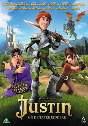 Justin and the Knights of Valour - Danish DVD movie cover (thumbnail)