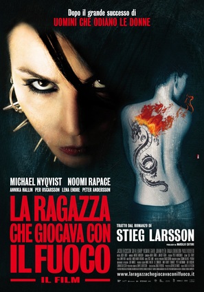 Flickan som lekte med elden - Italian Movie Poster (thumbnail)
