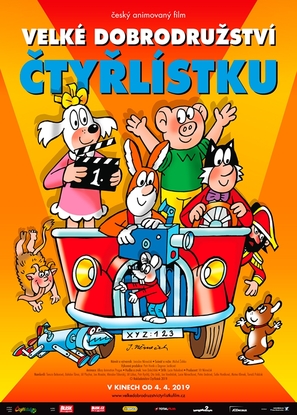 Velk&eacute; dobrodruzstv&iacute; Ctyrl&iacute;stku - Czech Movie Poster (thumbnail)