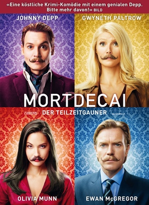 Mortdecai - Swiss DVD movie cover (thumbnail)
