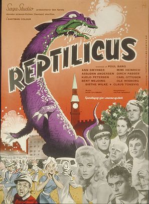 Reptilicus - Danish Movie Poster (thumbnail)