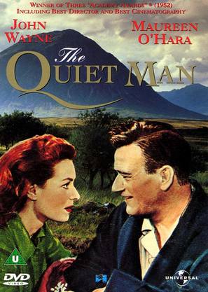 The Quiet Man - British DVD movie cover (thumbnail)