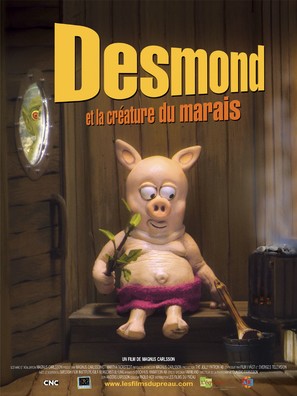 Desmond &amp; tr&auml;skpatraskf&auml;llan - French Movie Poster (thumbnail)