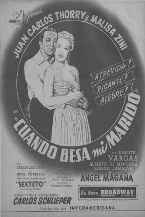 Cuando besa mi marido - Argentinian Movie Poster (thumbnail)