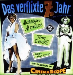 The Seven Year Itch - German Movie Poster (thumbnail)