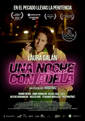 Una noche con Adela - Spanish Movie Poster (thumbnail)