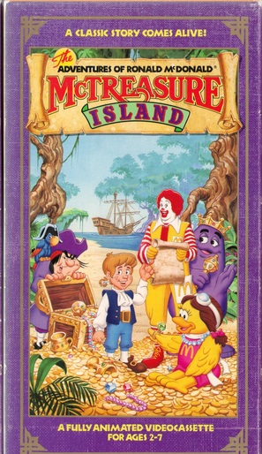 The Adventures of Ronald McDonald: McTreasure Island - VHS movie cover (thumbnail)