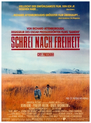 Cry Freedom - German Movie Poster (thumbnail)