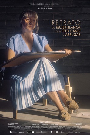 Retrato de mujer blanca con pelo cano y arrugas - Spanish Movie Poster (thumbnail)